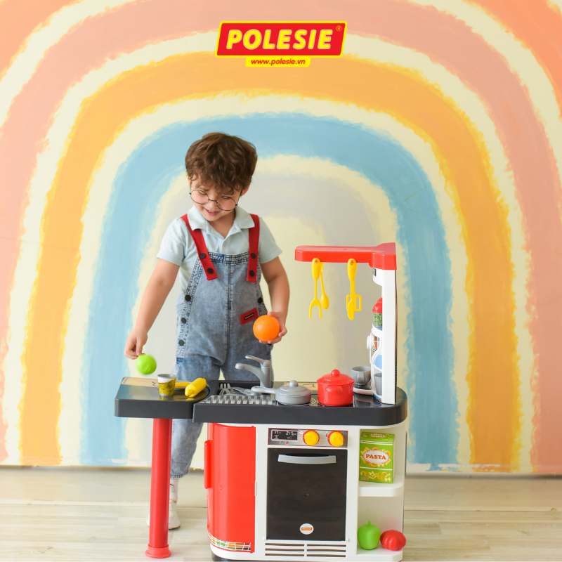 Bộ Đồ Chơi Nhà Bếp Master Chef, Đồ Chơi Nấu Ăn An Toàn, Phát Triển Tư Duy Cho Bé – Polesie Toys MS: 67609