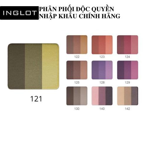 Lõi phấn mắt 3 màu Inglot Freedom System Eye Shadow Rainbow Double Sparkle NF (3.4g)