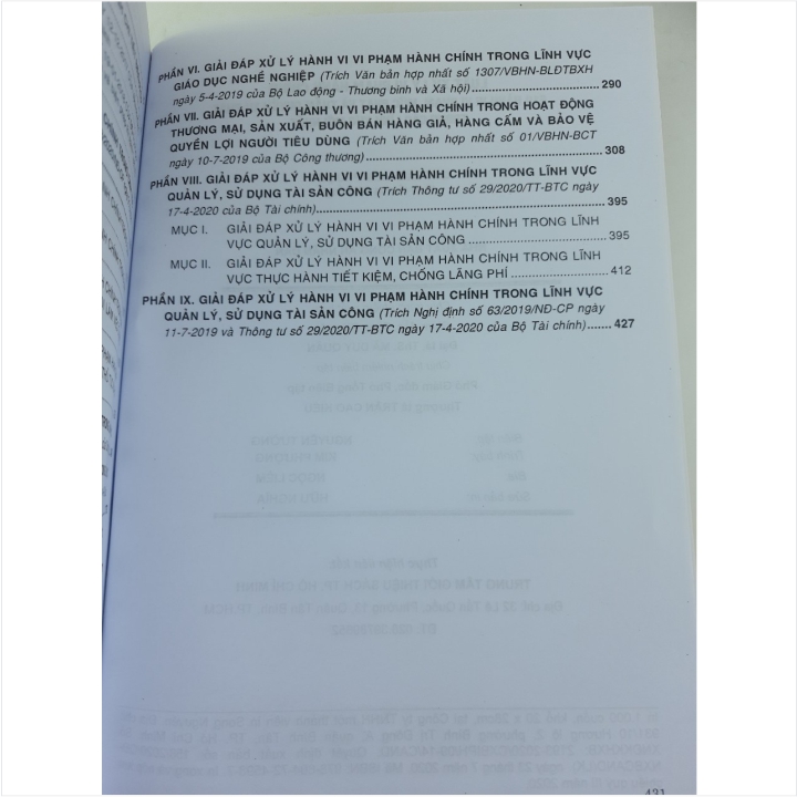 Sách 510 Hành Vi Vi Phạm, Mức Phạt Và Thẩm Quyền Xử Phạt Vi Phạm Hành Chính Trong Các Lĩnh Vực Mới Nhất - V1834P