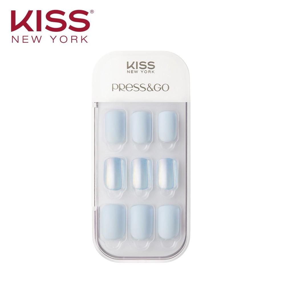 Bộ 30 Móng Tay Gel Tự Dán Press &amp; Go Kiss New York Nail Box - Cool Sky (KPNA05K)