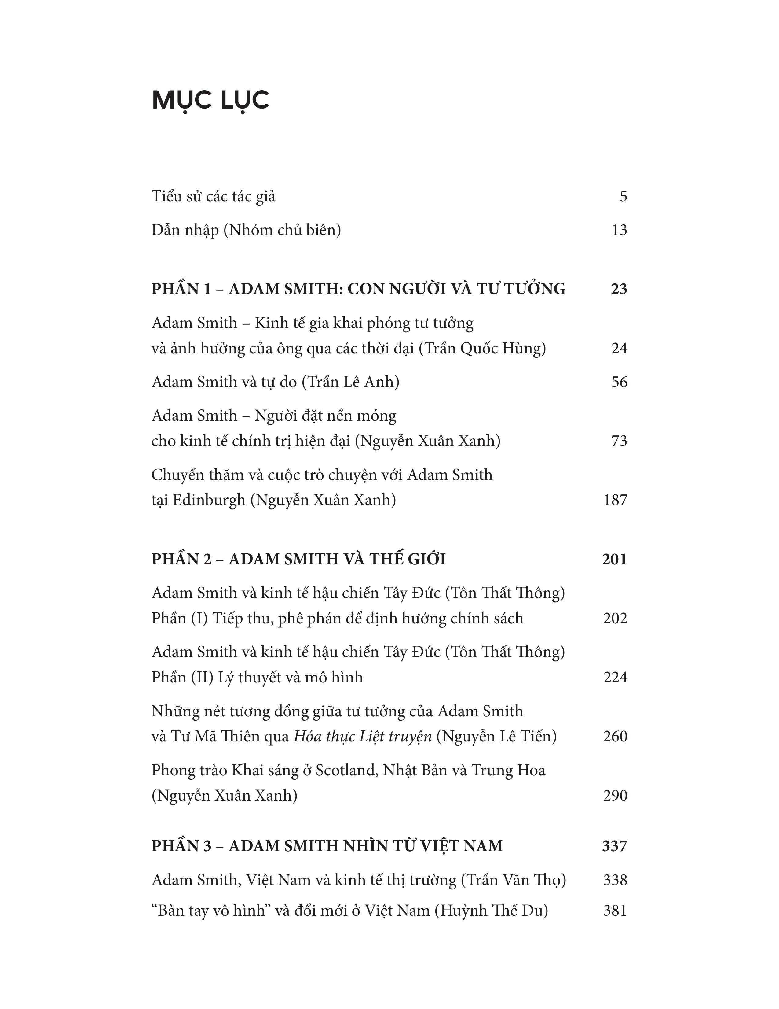 Kỷ Yếu 300 Năm Adam Smith (1723 - 2023) - Người Đặt Nền Tảng Của Kinh Tế Học Phồn Vinh