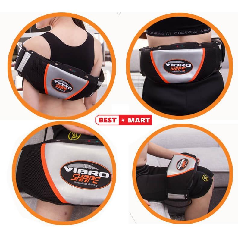 Đai đeo Matxa Làm Tan Mỡ Bụng Vibro Shape, Máy Tập Bụng Sau Khi Sinh