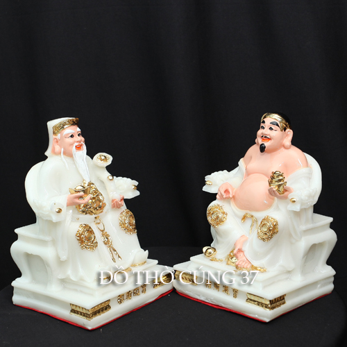 TƯỢNG THẦN TÀI THỔ ĐỊA MÀU TRẮNG - MS 31
