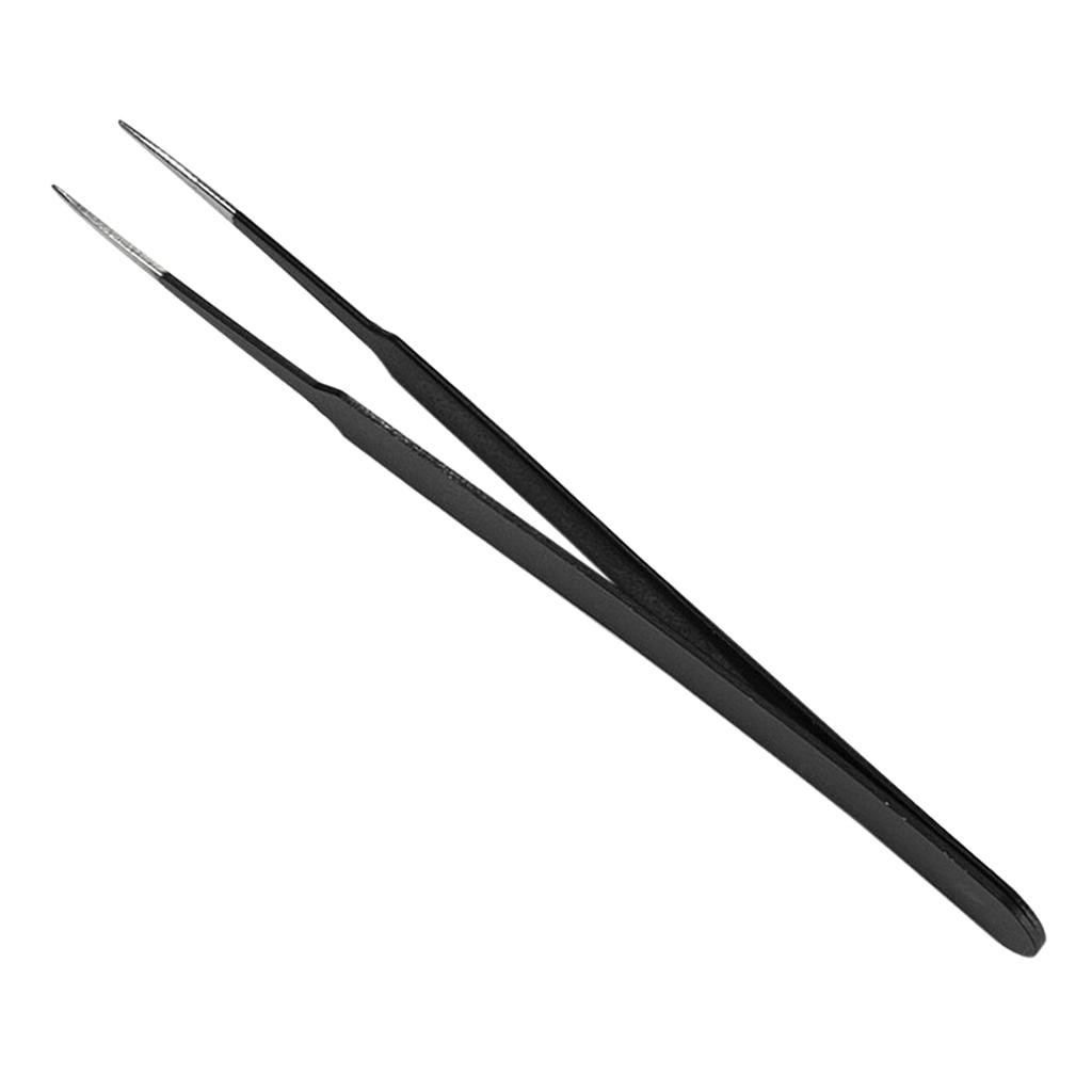 5pcs Curved / Straight Fine Point Tweezers Set Eyelash Extension Stainless Steel Cosmetics
