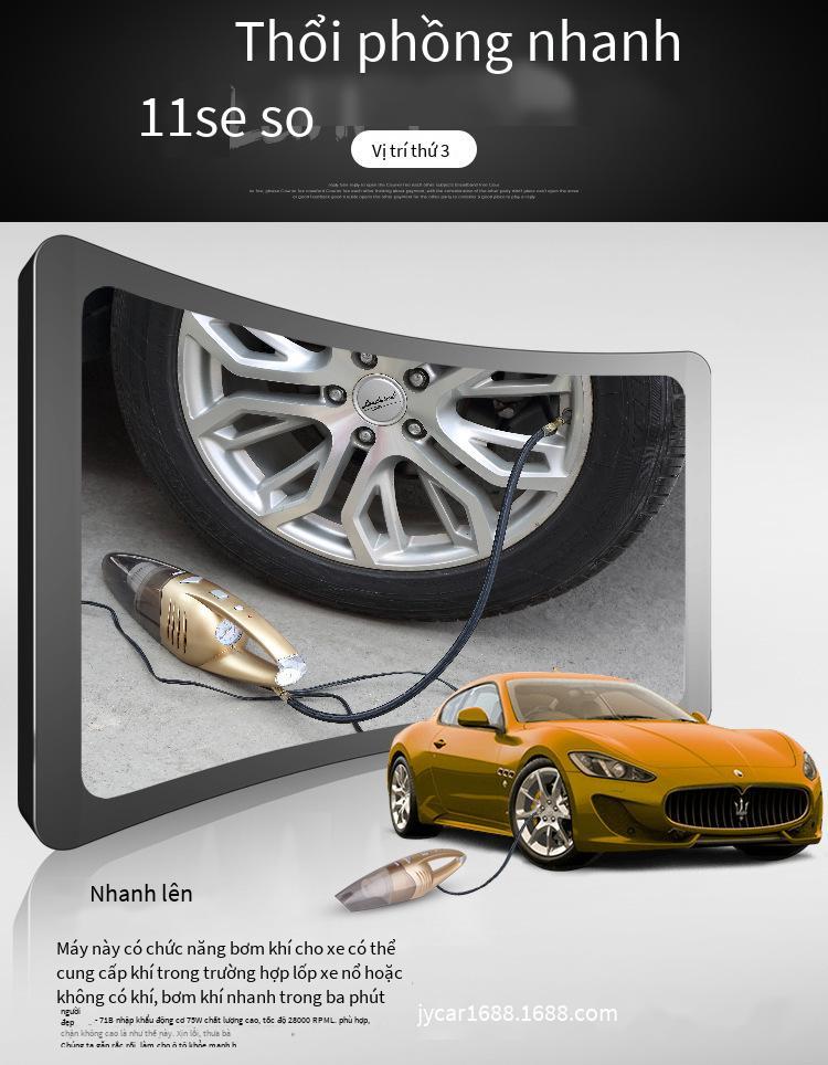 Máy hút bụi ô tô phong cách mới nhất Máy hút bụi ô tô đa chức năng bốn trong một máy bơm không khí máy bơm không khí công suất cao