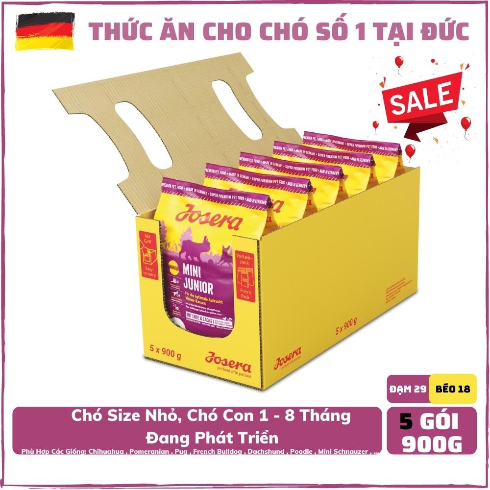 Combo 5 Gói Thức Ăn Chó Cao Cấp Cho Các Giống Chó Size Mini Từ 1 Tháng Tuổi - Josera Mini Junior 900G