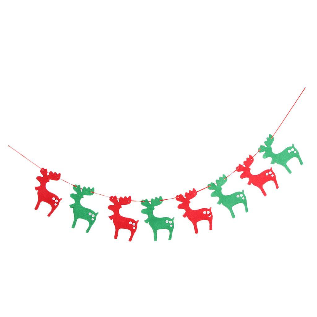 Christmas Non Woven  Banners Garland  Hanging Decor