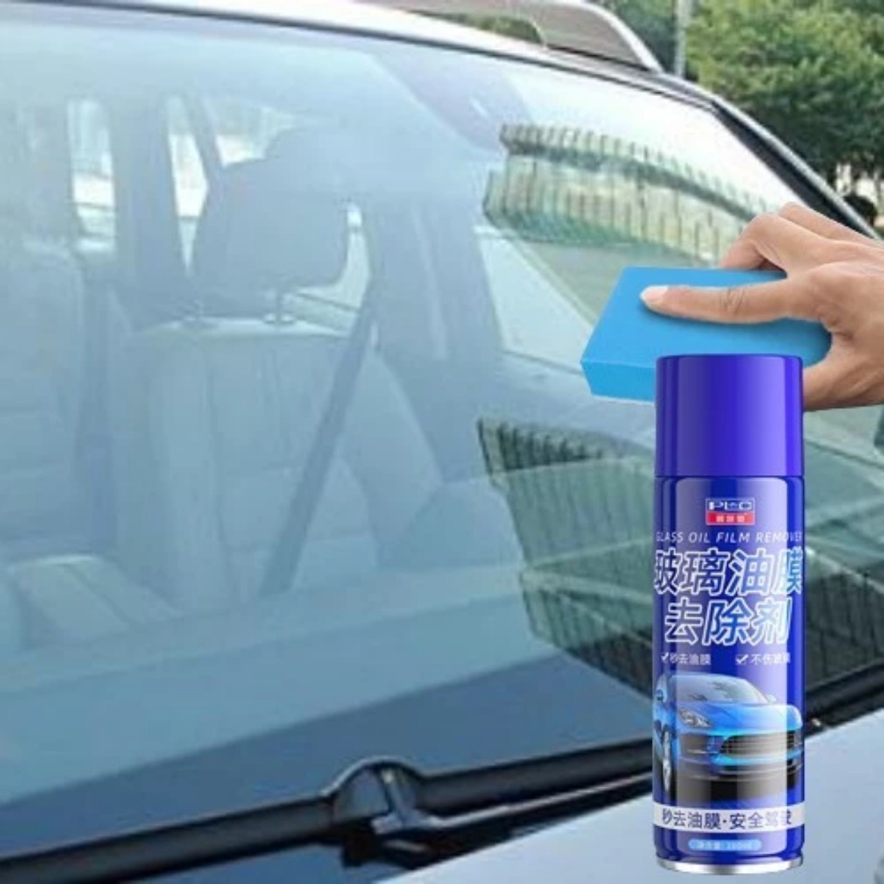 Sản Phẩm Tẩy Rửa Kính Ô Tô, Gương Chiếu Hậu - Bình Xịt Tạo Bọt Phủ Hạt Nano Chống Bám Nước