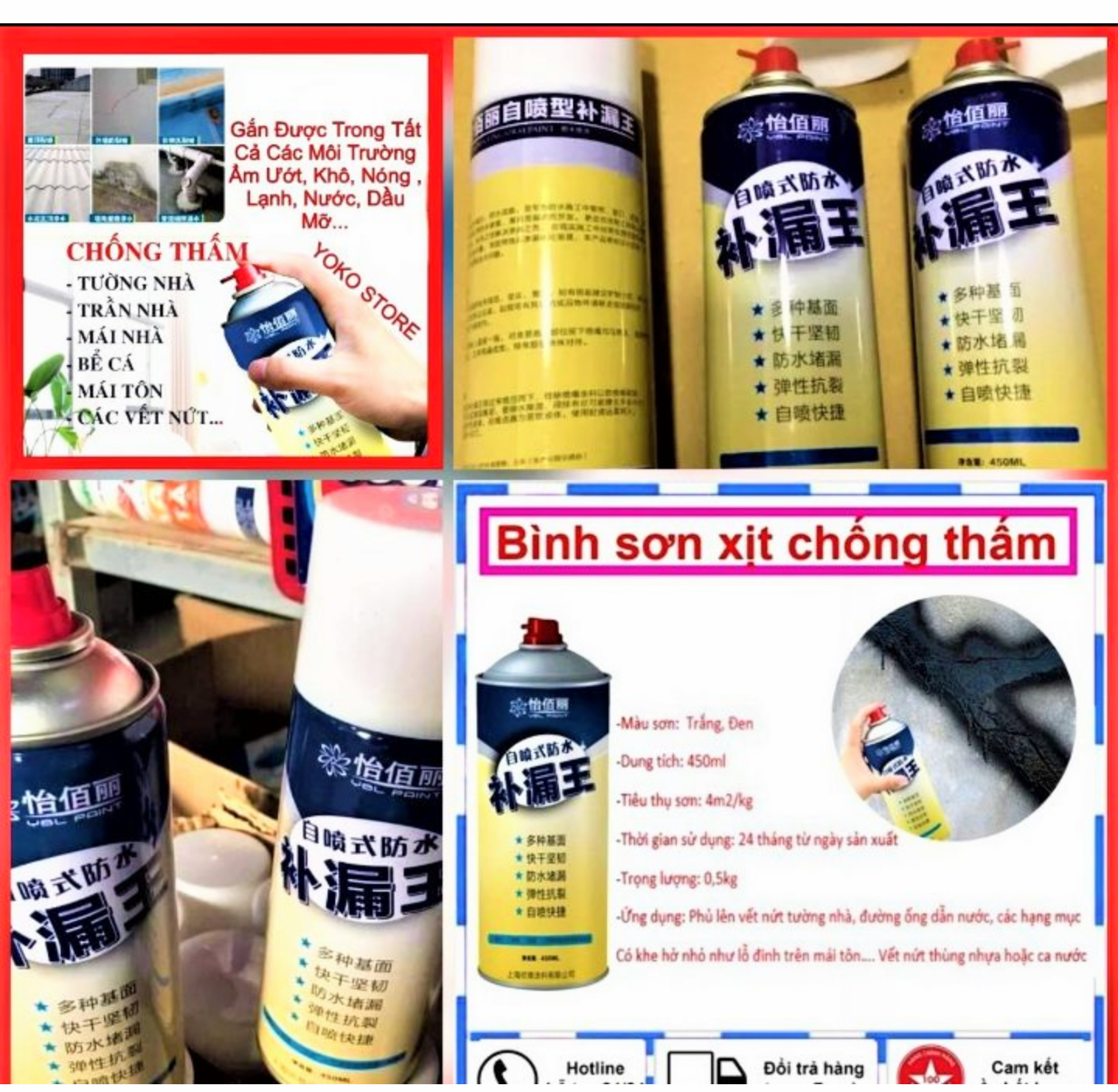 1 CHAI SƠN XỊT BÌNH XỊT SIÊU CHỐNG THẤM ĐA NĂNG AN TOÀN TIỆN DỤNG HÀNG CHẤT LƯỢNG