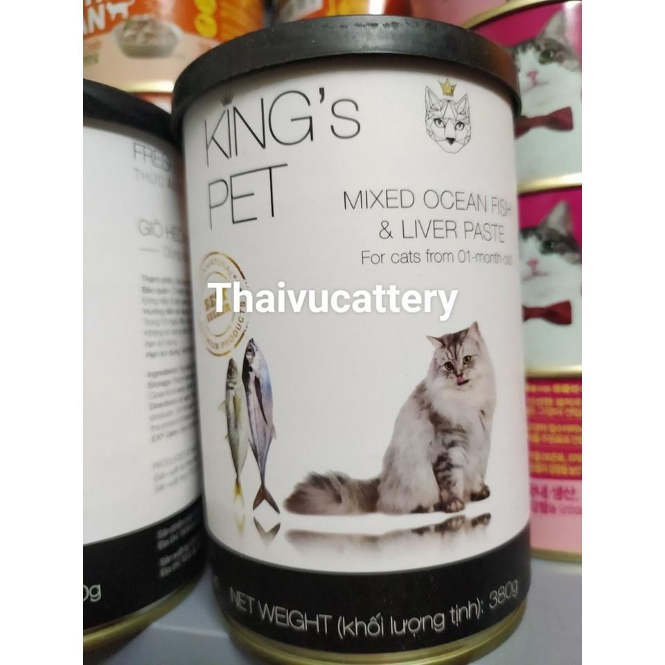 Pate hỗn hợp King’s Pet 4 Vị - Lon 380g