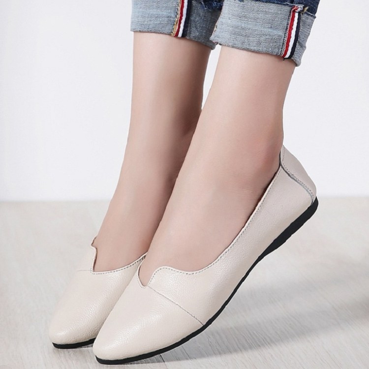 Women's pointed toe flat shoes comfortable soft loafer