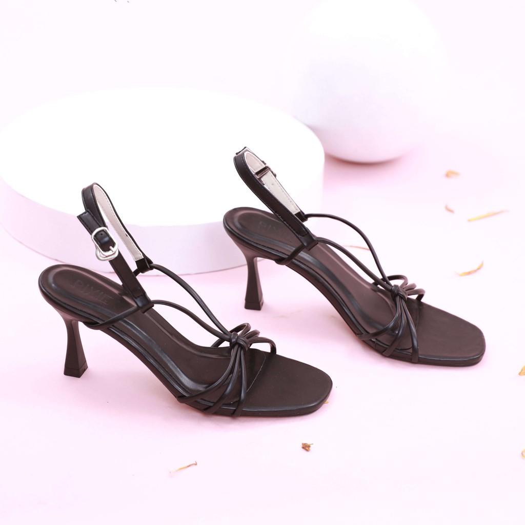 Giày Sandal Cao Gót 7cm Thắt Nơ Pixie X714