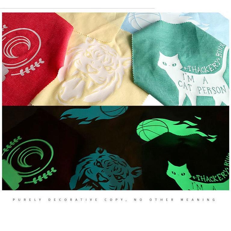 Decal Dạ Quang In Nhiệt Quần Áo