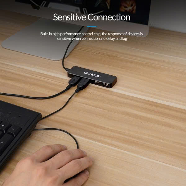 Bộ chia / Hub 4 cổng USB 2.0 Orico FL01 - Hàng Chính Hãng