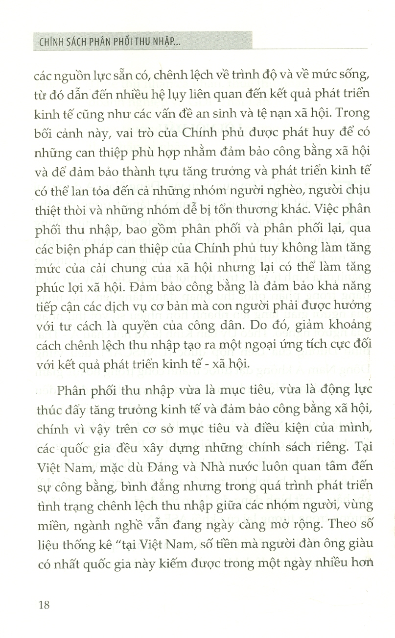 Chính Sách Phân Phối Thu Nhập Của Thái Lan Và Hàm Ý Cho Việt Nam