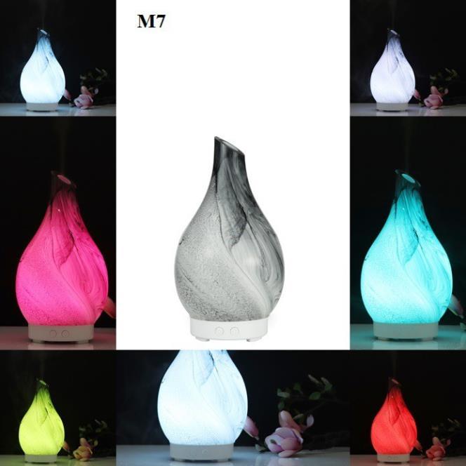 GIÁ SỐC Máy xông tinh dầu, máy khuếch tán tinh dầu Lọ Hoa 3D kiêm đèn ngủ đổi màu đẹp tuyệt vời