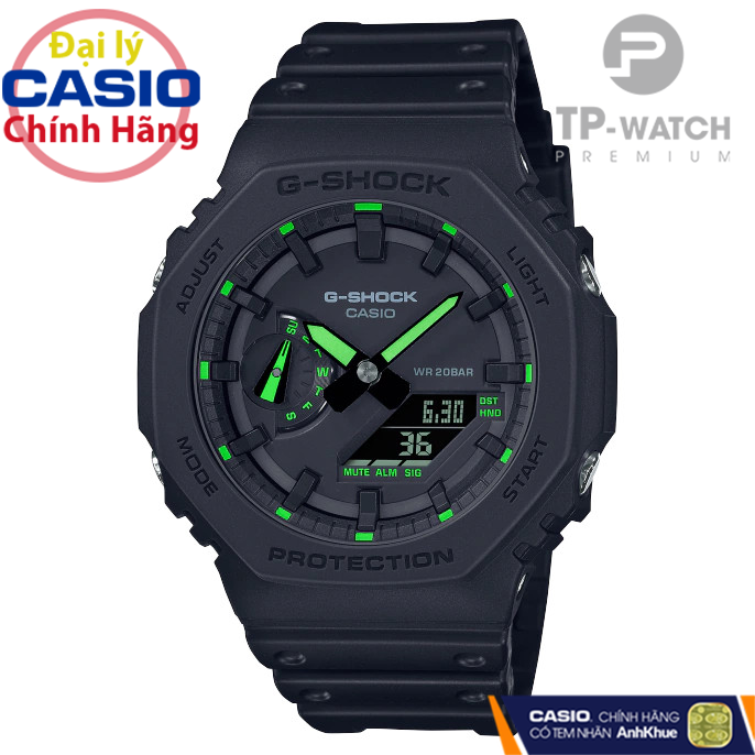 Đồng Hồ Nam Dây Nhựa Casio G-Shock GA-2100-1A3DR Chính Hãng - GA-2100-1A3 Carbon Core