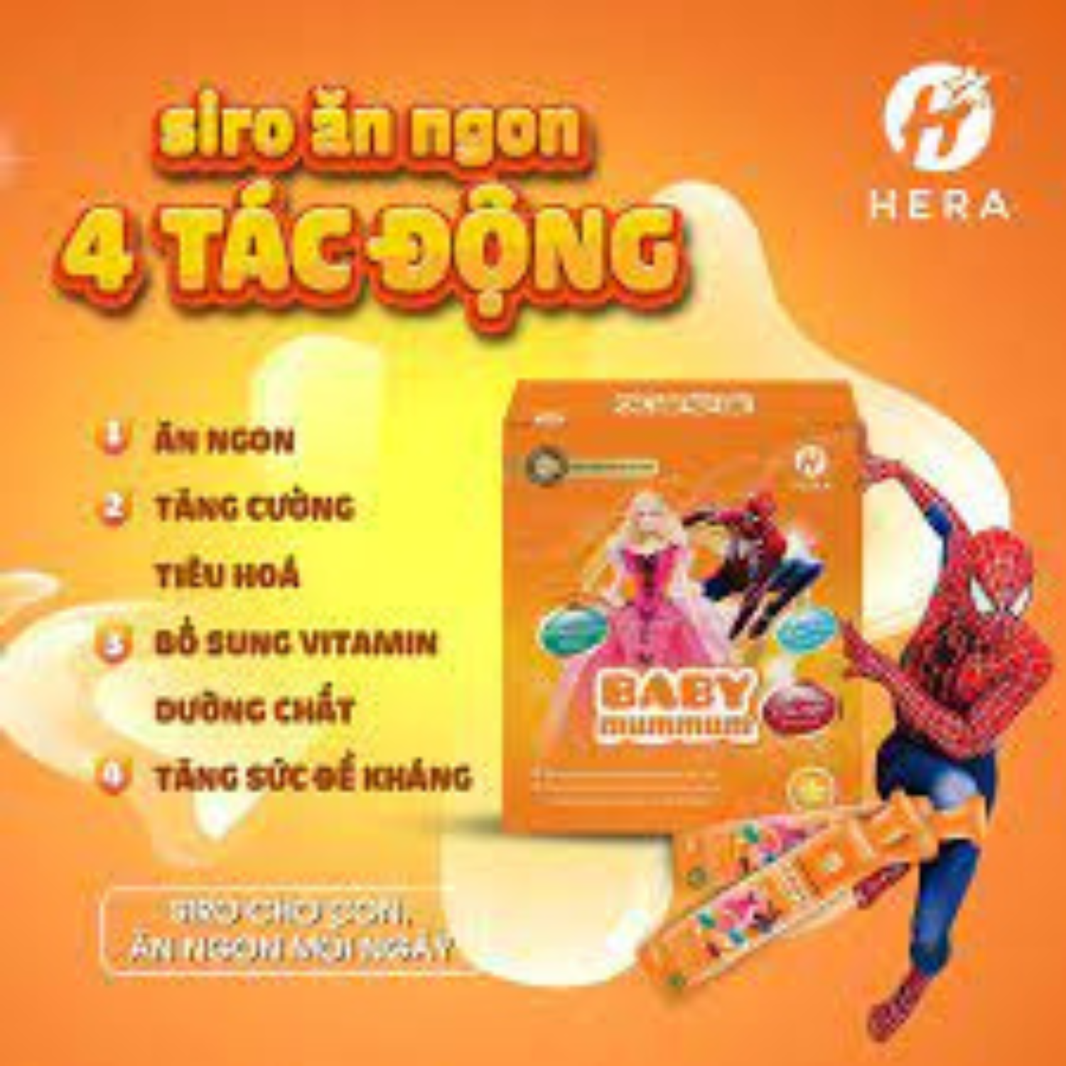 Siro Ăn Ngon Baby Mummum Herarise Bổ Sung Dưỡng Chất