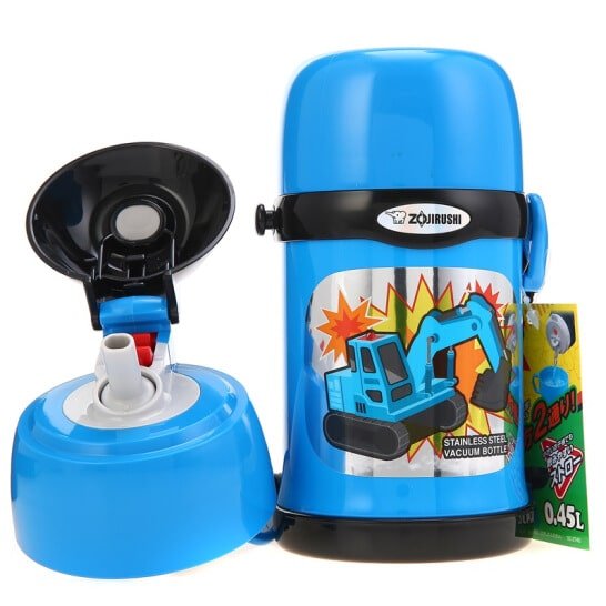 Bình giữ nhiệt cho bé Zojirushi SC-ZT45-AZ 0.45L , có cốc và ống hút, hàng chính hãng