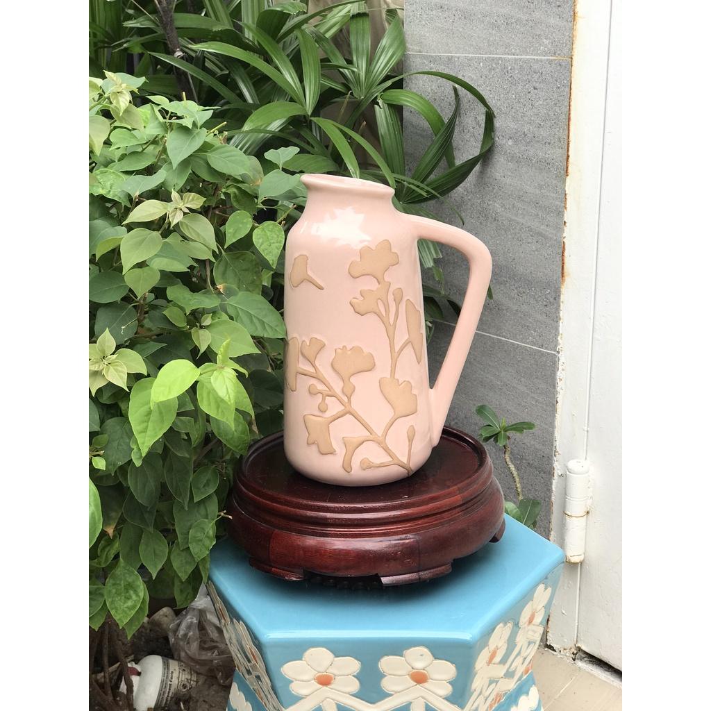 BÌNH HOA GỐM SỨ XUẤT KHẨU TRANG TRÍ DECOR BÌNH CẤM HOA XK06