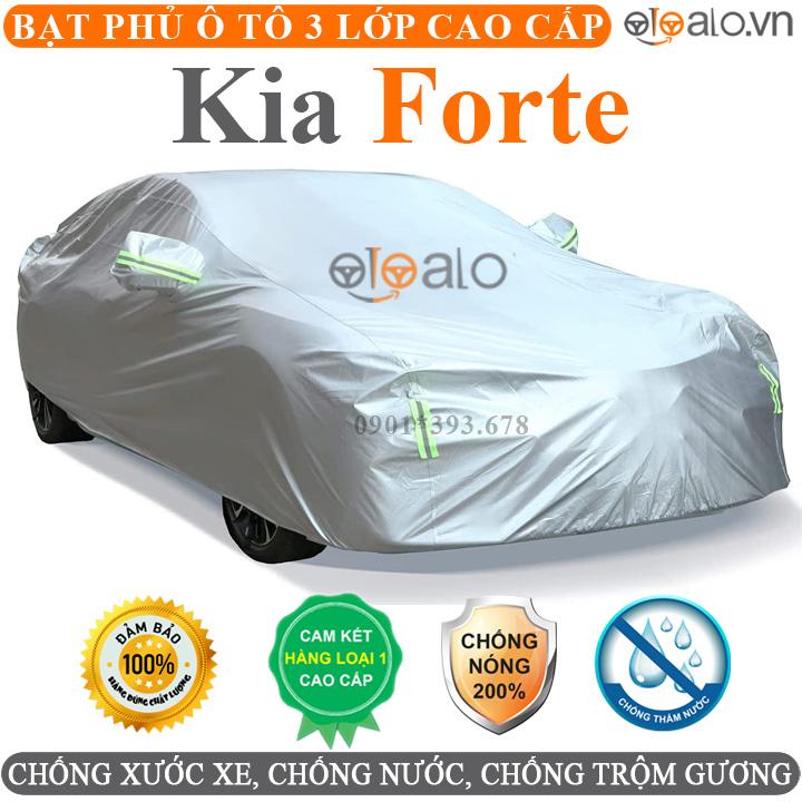 Bạt phủ xe ô tô Kia Forte vải dù 3 lớp CAO CẤP BPXOT