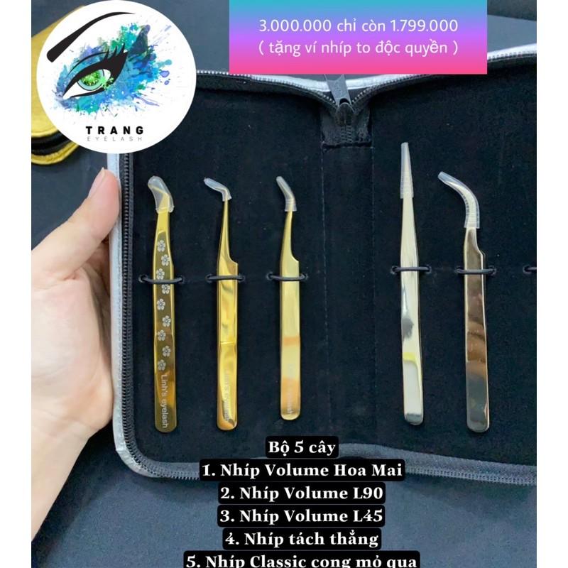 Nhíp trọn bộ Full Set làm nối mi Classic, Volume và Mega Volume/ Nhíp Gắp tới hơn 10