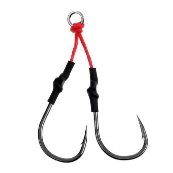 2-6pack Jig Hooks Fishing Hooks Barbed Hooks Assist Hooks in Solid Ring