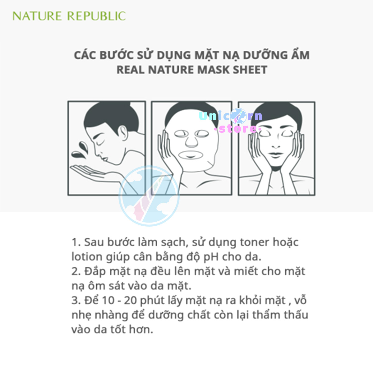 Mặt Nạ Giấy Dưỡng Da Nature Republic Real Nature Mask Sheet 23ml