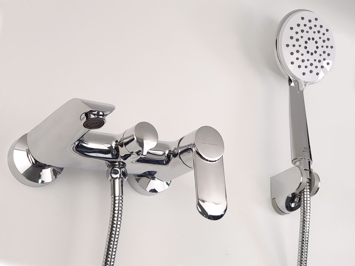 Bộ vòi sen nóng lạnh Đồng mạ Chrome Eurolife EL-VIO01