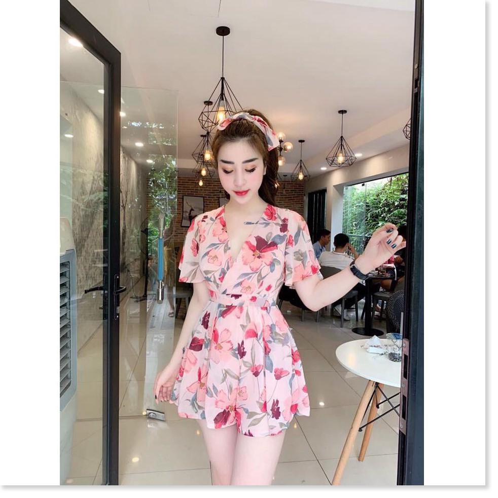 Jumpsuit nữ voan hoa cực xinh