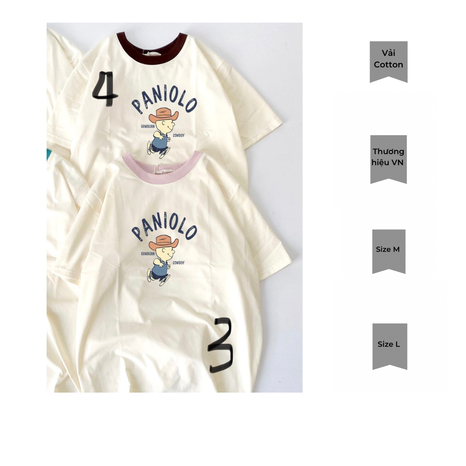 Áo thun cotton tay raglan hiệu Say Happy