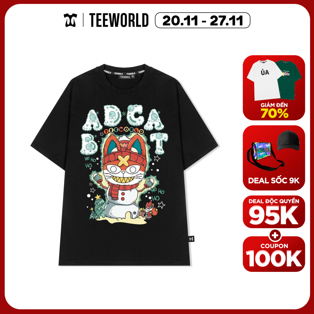 Áo thun Hohoho Bad Cat T-shirt Nam Nữ Form rộng Unisex