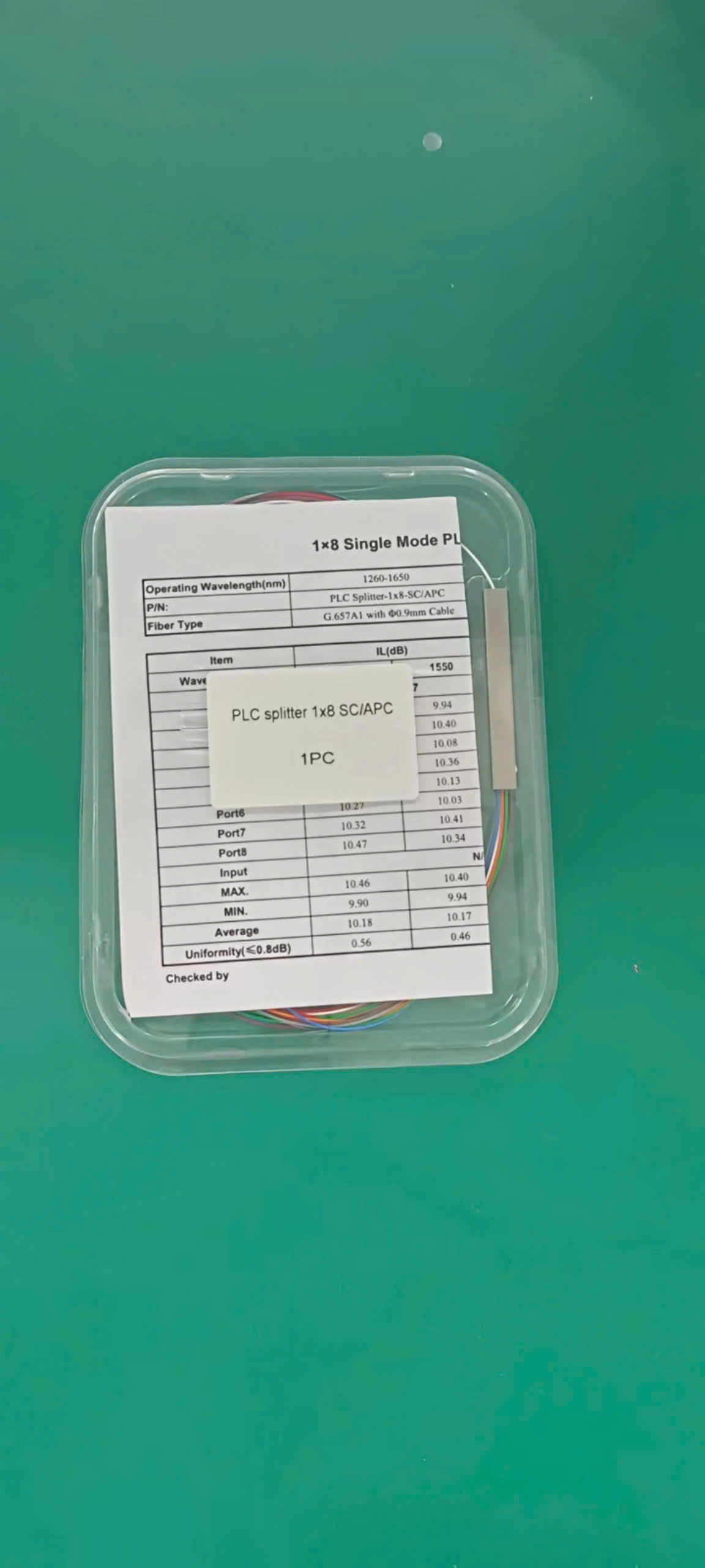 bộ chia quang 1x8 sc/apc hàng nhập khẩu