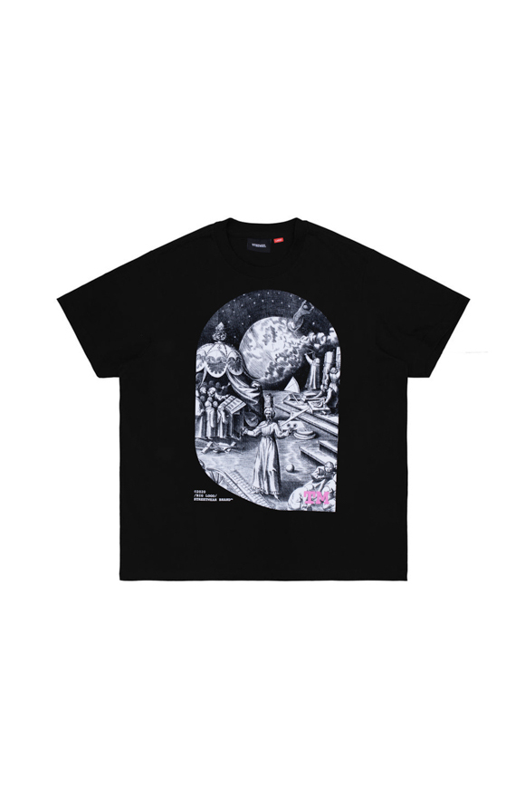 5THEWAY /painting/ SQUARE TEE in BLACK aka Áo Thun ĐEN