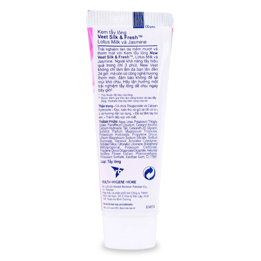 Kem Tẩy Lông Cho Da Thường Veet Silk &amp; Fresh Tuýp (25g)