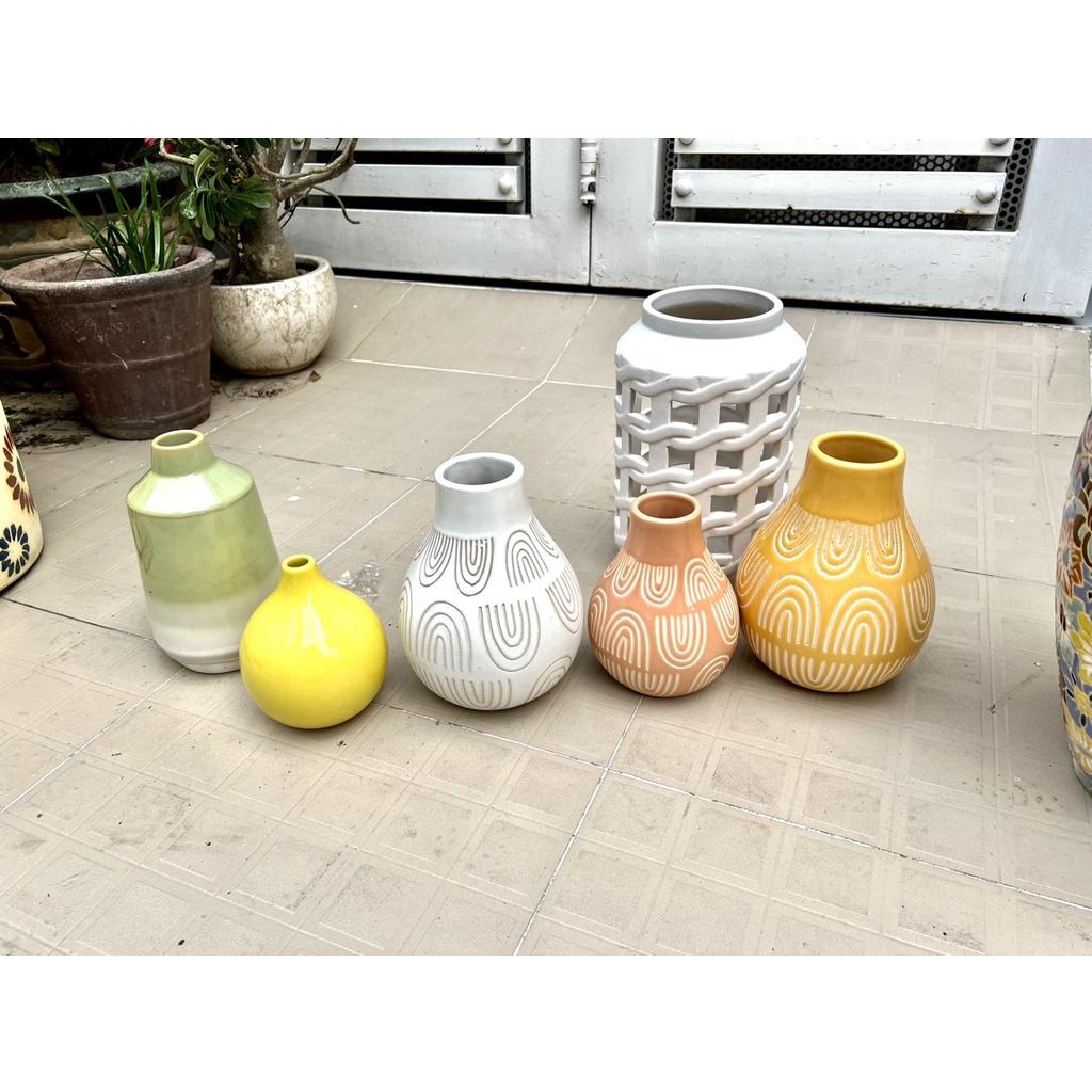 BÌNH HOA TRANG TRÍ DECOR GỐM SỨ XUẤT KHẨU DÙNG CẤM HOA TRANG TRÍ