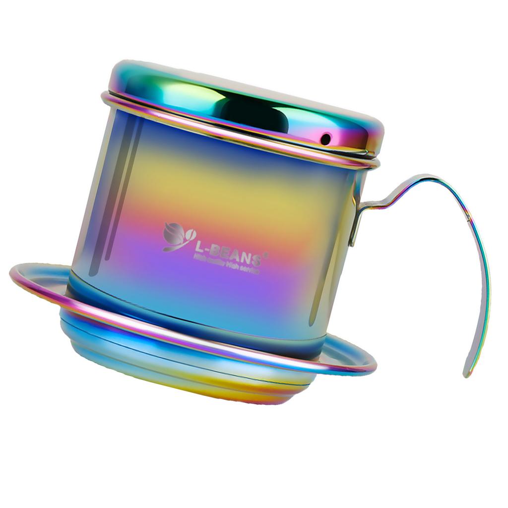 Colorful Coffee Dripper Hand Drip Espresso Maker Dripper Pot Stainless Steel