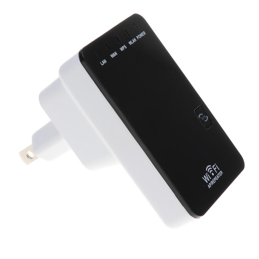 300Mbps Wireless Wifi Repeater Signal Booster Double Ports Extender US Plug