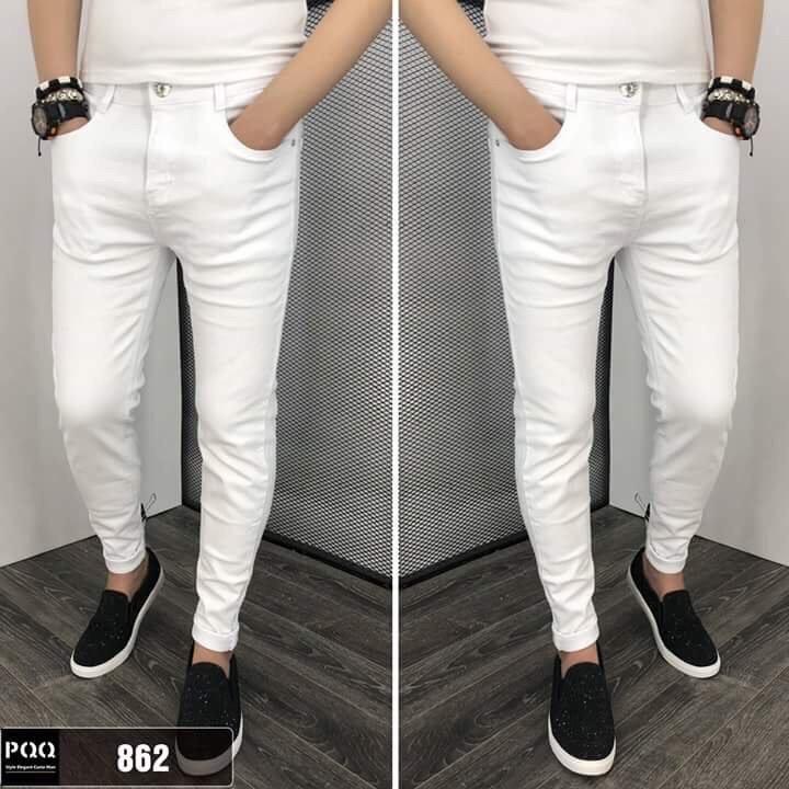 Quần jean nam trắng-Mina-Fashion