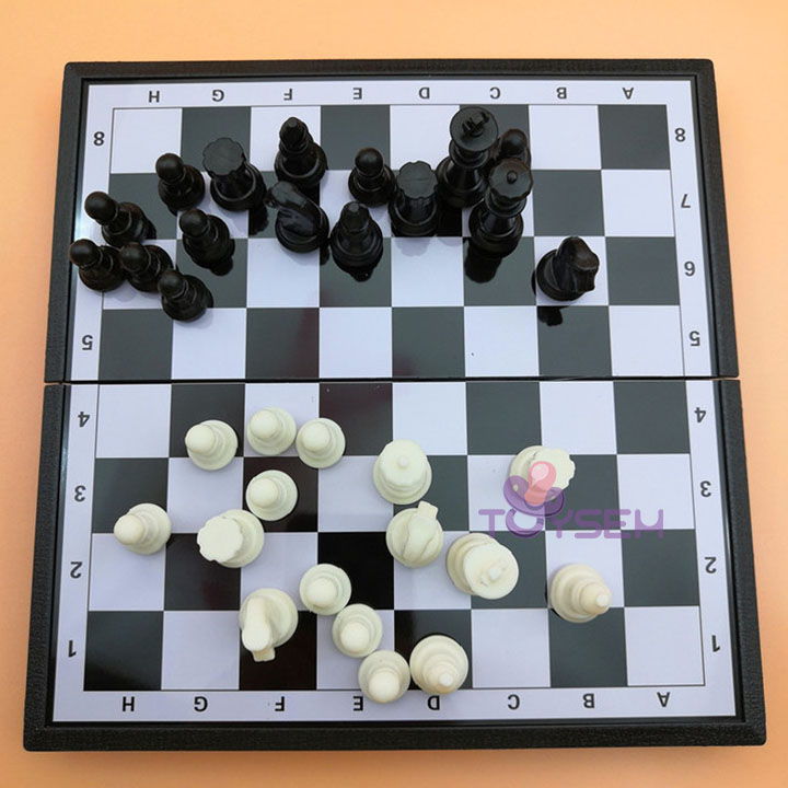 Bàn cờ vua nam châm lớn 25 cm - Đồ chơi trí tuệ phát triển trí não cho bé - Quà tặng sinh nhật cho trẻ
