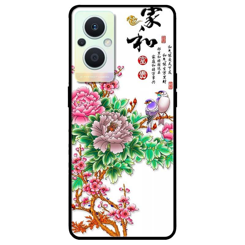 Ốp lưng dành cho Oppo A16K - Oppo A36 / A76 - Oppo Reno 7z 5G - Hoa Mẫu Đơn