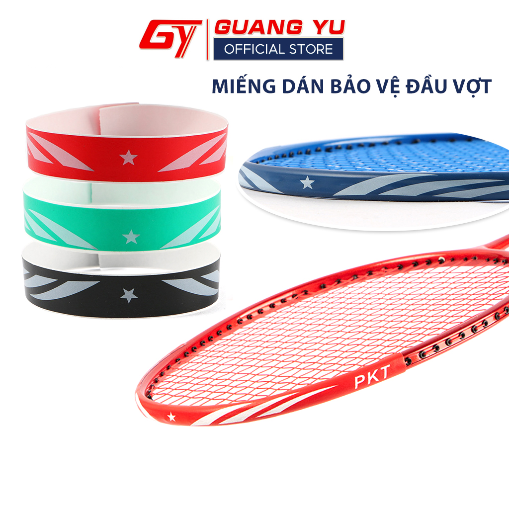 Miếng Dán Bảo Vệ Đầu Vợt Cầu Lông GUANGYU, Bảo Vệ Viền Vợt Tăng Độ Bền Cho Vợt