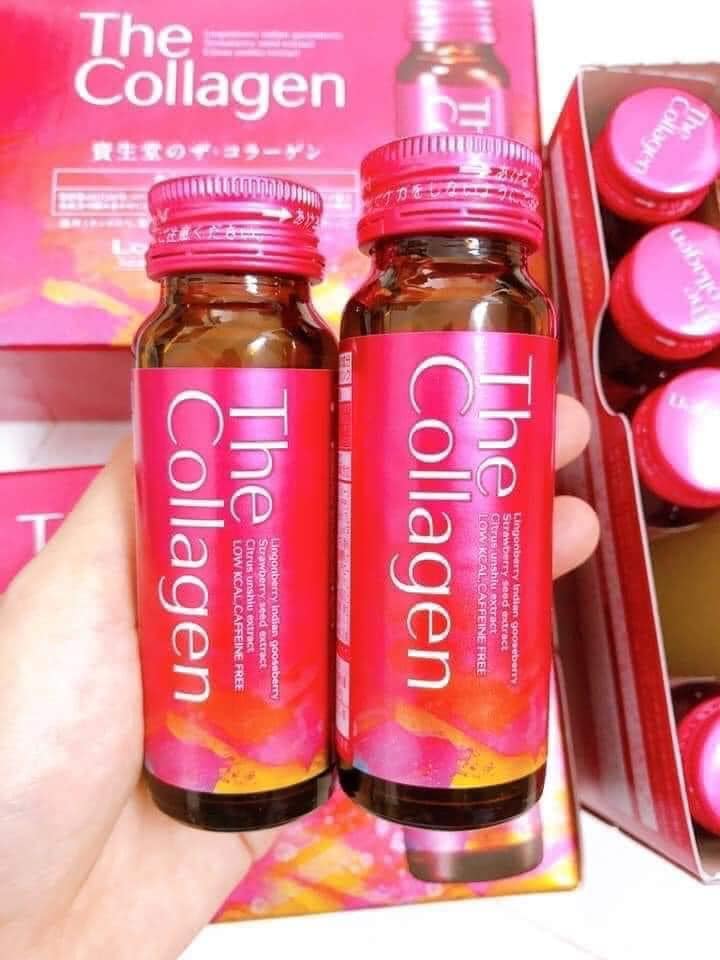 Nước uống Collagen Shiseido Pure White không cồn Nội địa Nhật Bản - Tặng túi zip 5 kẹo Senjaku