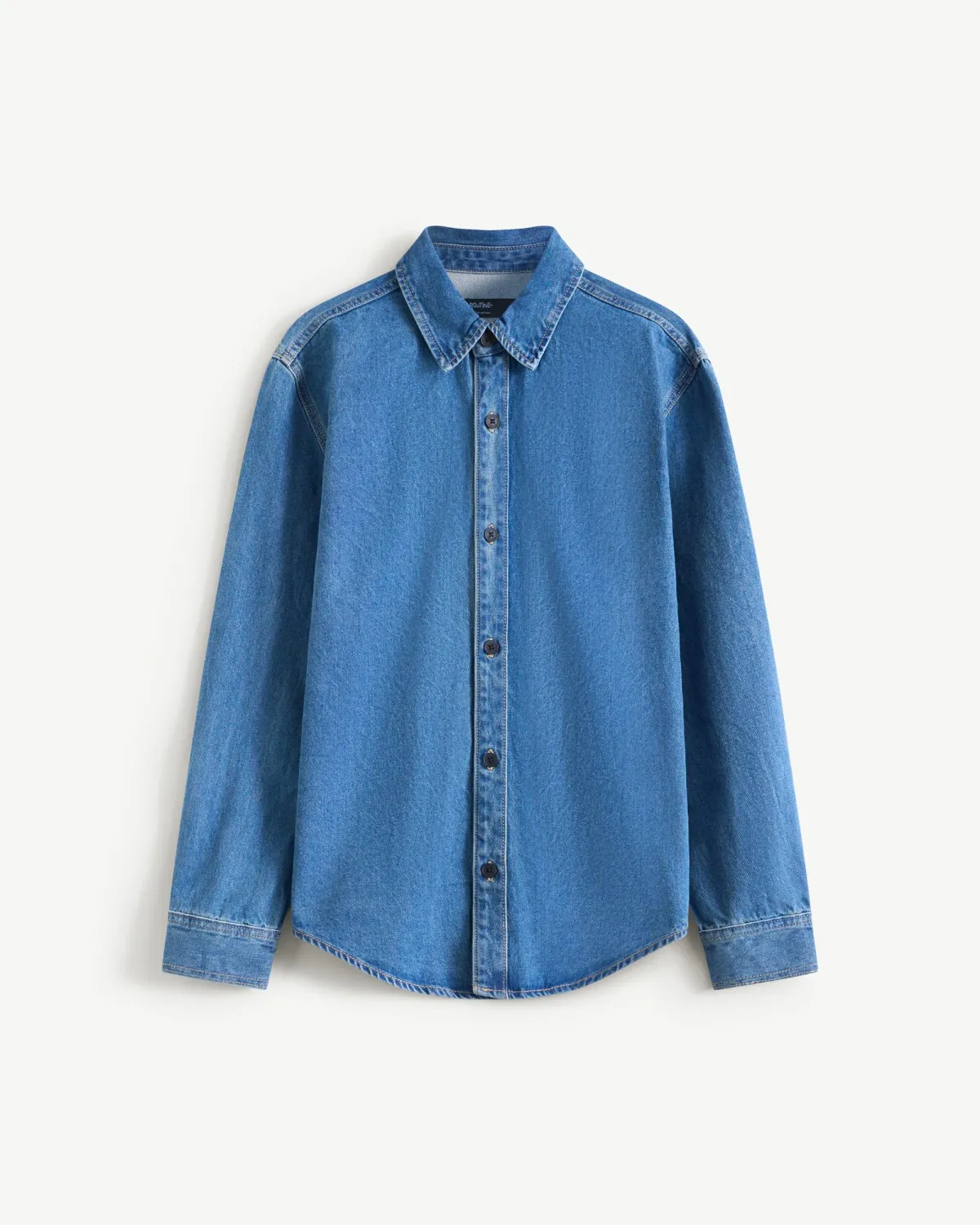 Áo denim nam. Fitted - ROUTINE 10F25DSH002