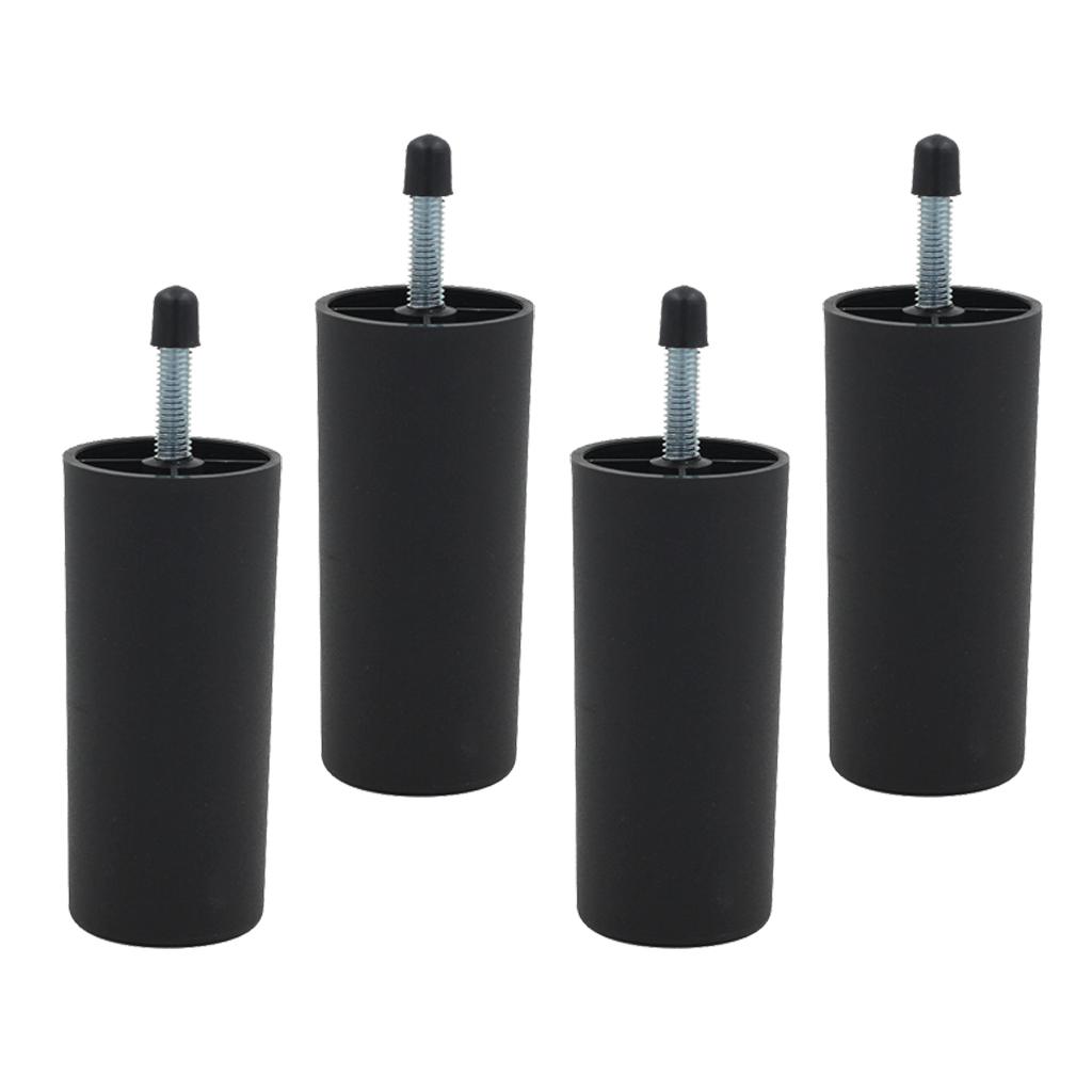 4X Sofa/Ghế/Ottoman Thon Gọn Đồ Chân Giá Đỡ Hoàn Thành 100 Mm