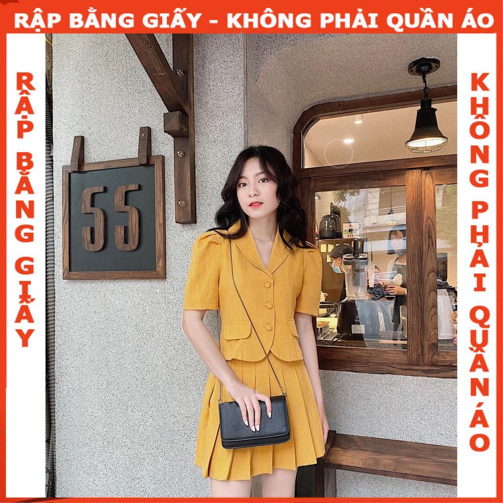 Rập set chân váy xếp ly và áo cổ sam - rập giấy mã 1051 (BẢN VẼ)