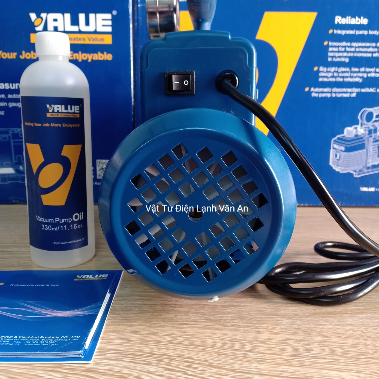 Máy hút chân không VALUE 3.5 CFM V-I140SV-có đồng hồ báo áp
