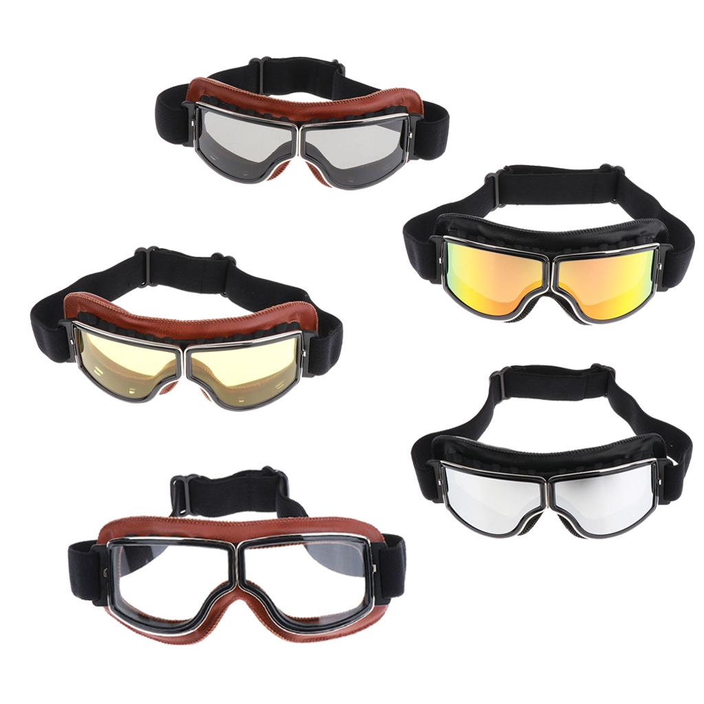 Vintage Leather Goggles  Glasses  Driving Motorcycle Cruiser #1