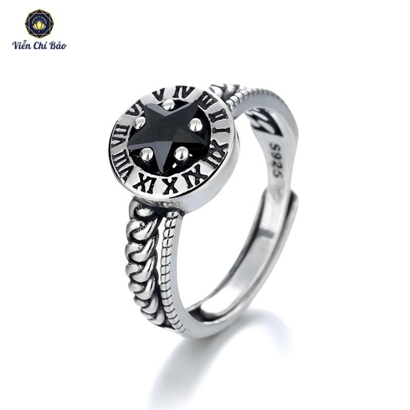 Nhẫn bạc nữ VIỄN CHÍ BẢO Black Watch - N000161