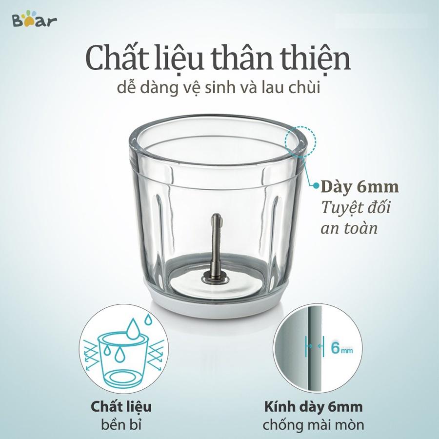 Máy xay thịt mini Bear 0.6L máy xay ăn dặm cho bé, Anh Lam Store - Hàng nhập khẩu